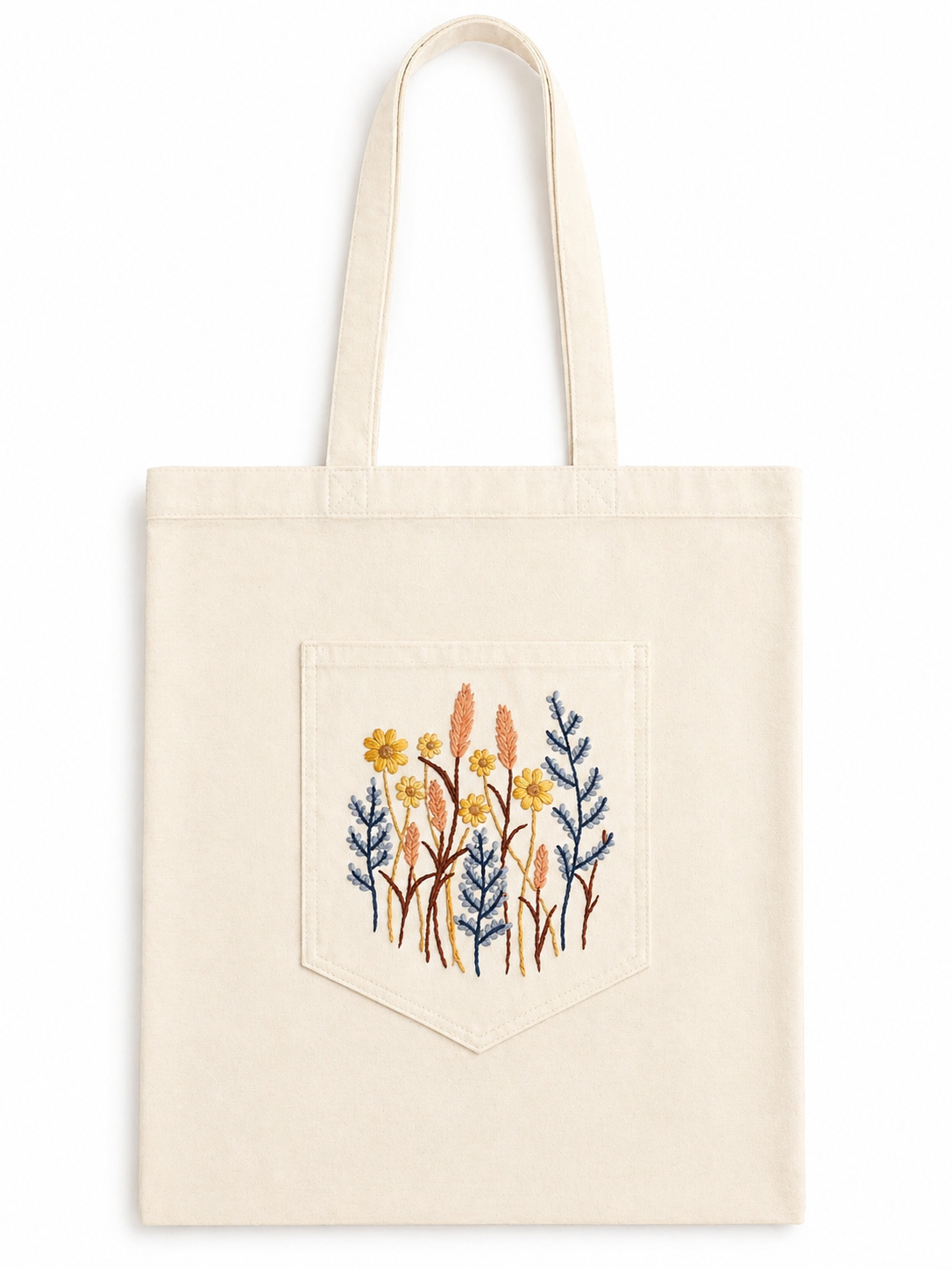 Canvas Tote Bag- Wildflower Bloom